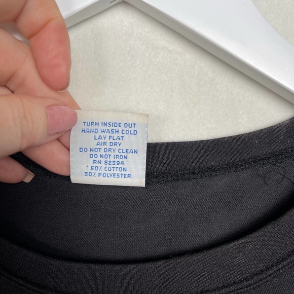 Vintage T-Shirt Embroidered Scarecrow Halloween Vibes Decosport (Fits‎ as Large) - Picture 5 of 10